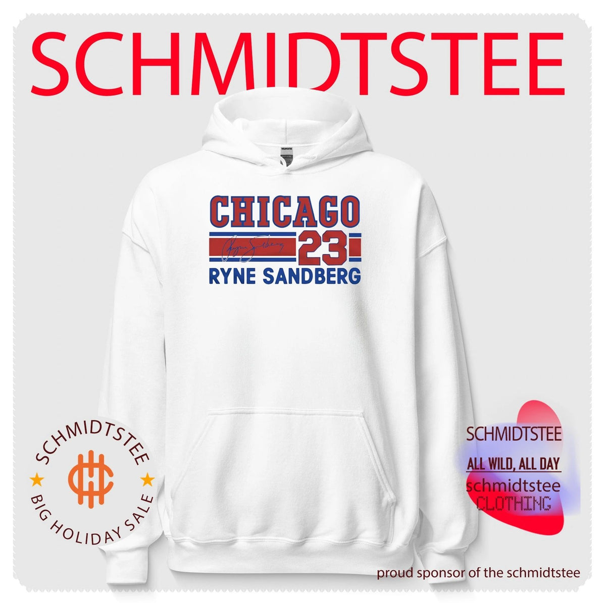 Chicago Cubs Ryne Sandberg Signature Name & Number shirt