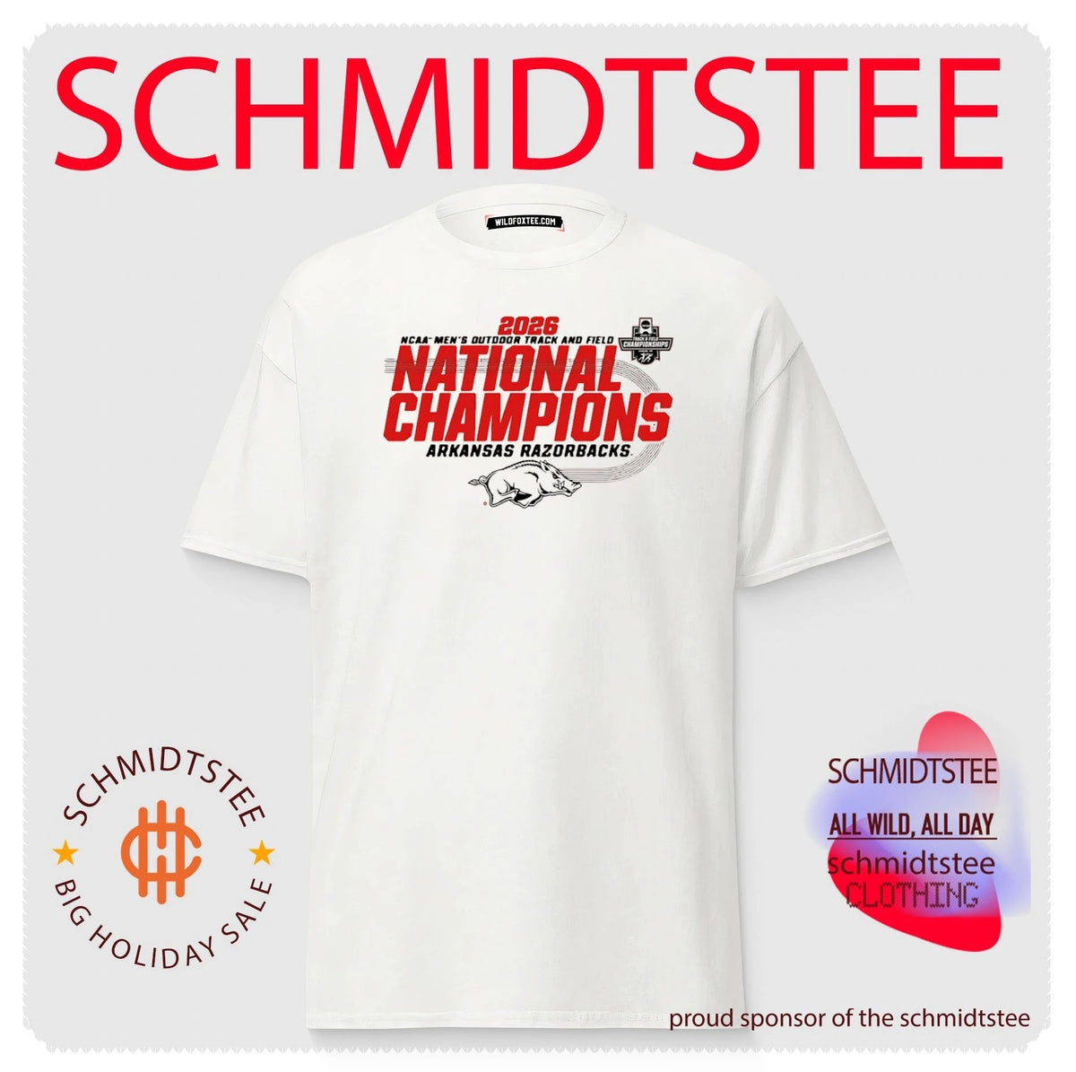 Arkansas Razorbacks Men’s Track & Field 2026 National Champions shirt