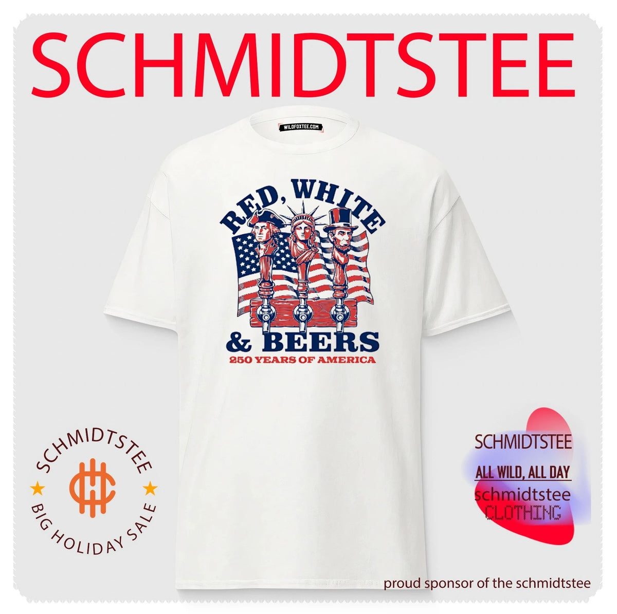 Red White and Beers 250 years of America 1776 2026 shirt