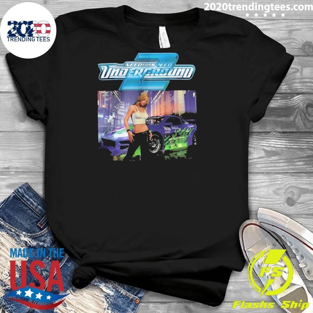 NFS U2 Need for Speed Underground 2 Retro Street Racing Game Shirt