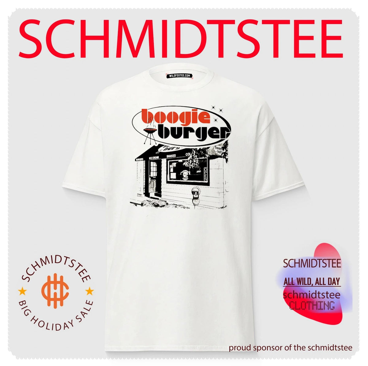 Boogie Burger Retro Diner fast food grill shirt