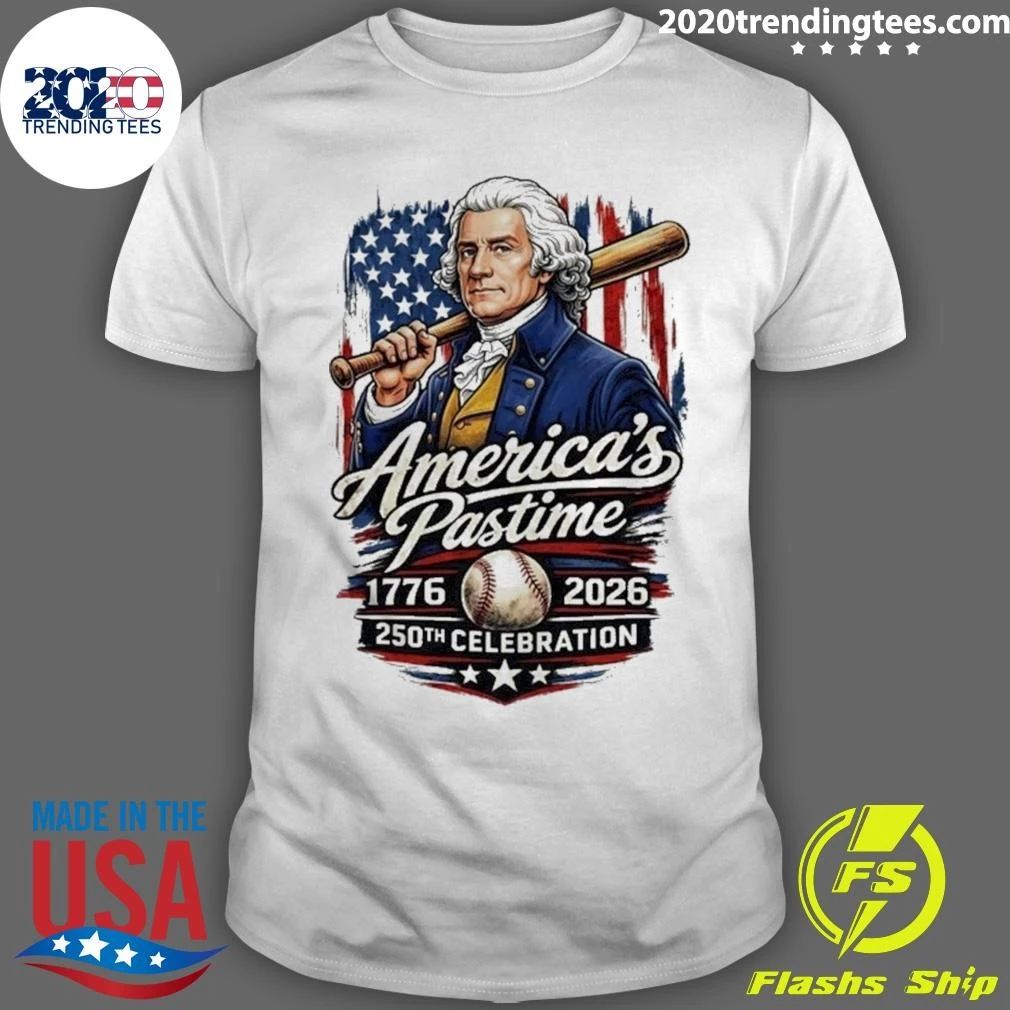 Thomas Jefferson America’s Pastime 1976-2026, 250th Celebration Front and Back Shirt