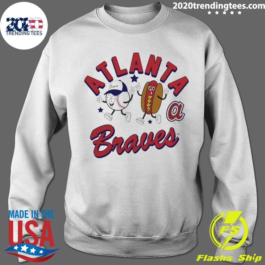 Atlanta Braves Baseball Hot Dog Natural Snack Shirt