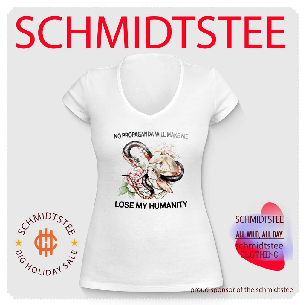 No propaganda will make me lose my humanity Rabbit vs Snake shirt