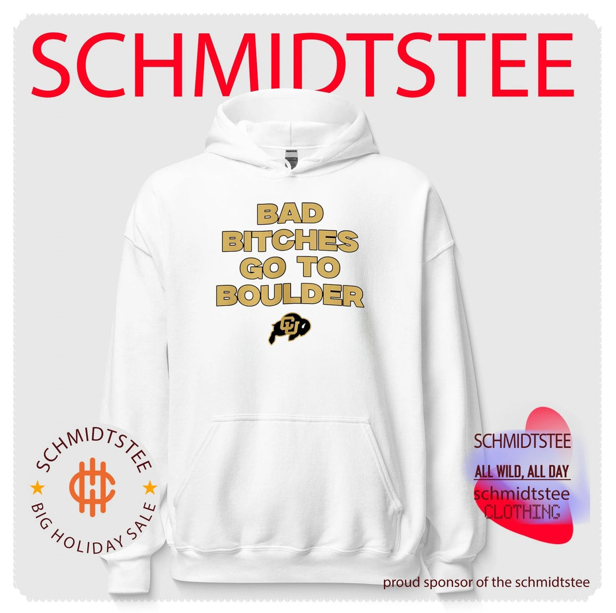 Bad Bitches Go to Boulder University of Colorado Buffaloes shirt