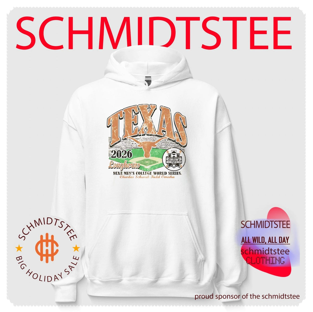 Texas Longhorns 2026 College World Series Bound stadium shirt