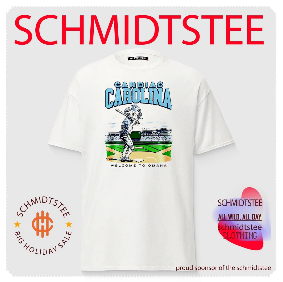 North Carolina Tar Heels x Cardiac Carolina Welcome To Omaha 2026 shirt