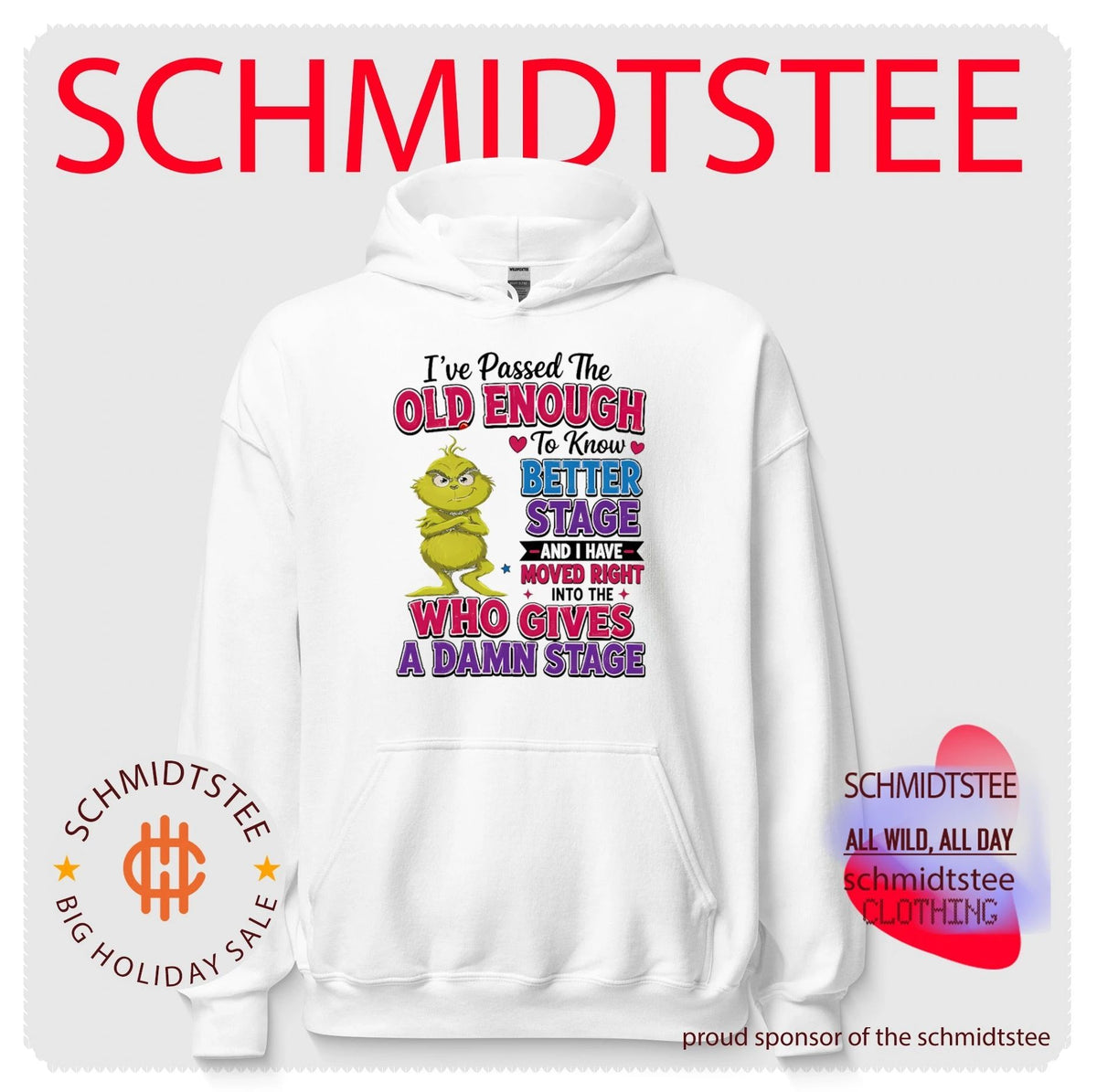 I Have Passed the Old Enough to Know Better and Who Gives a Damn Stage shirt