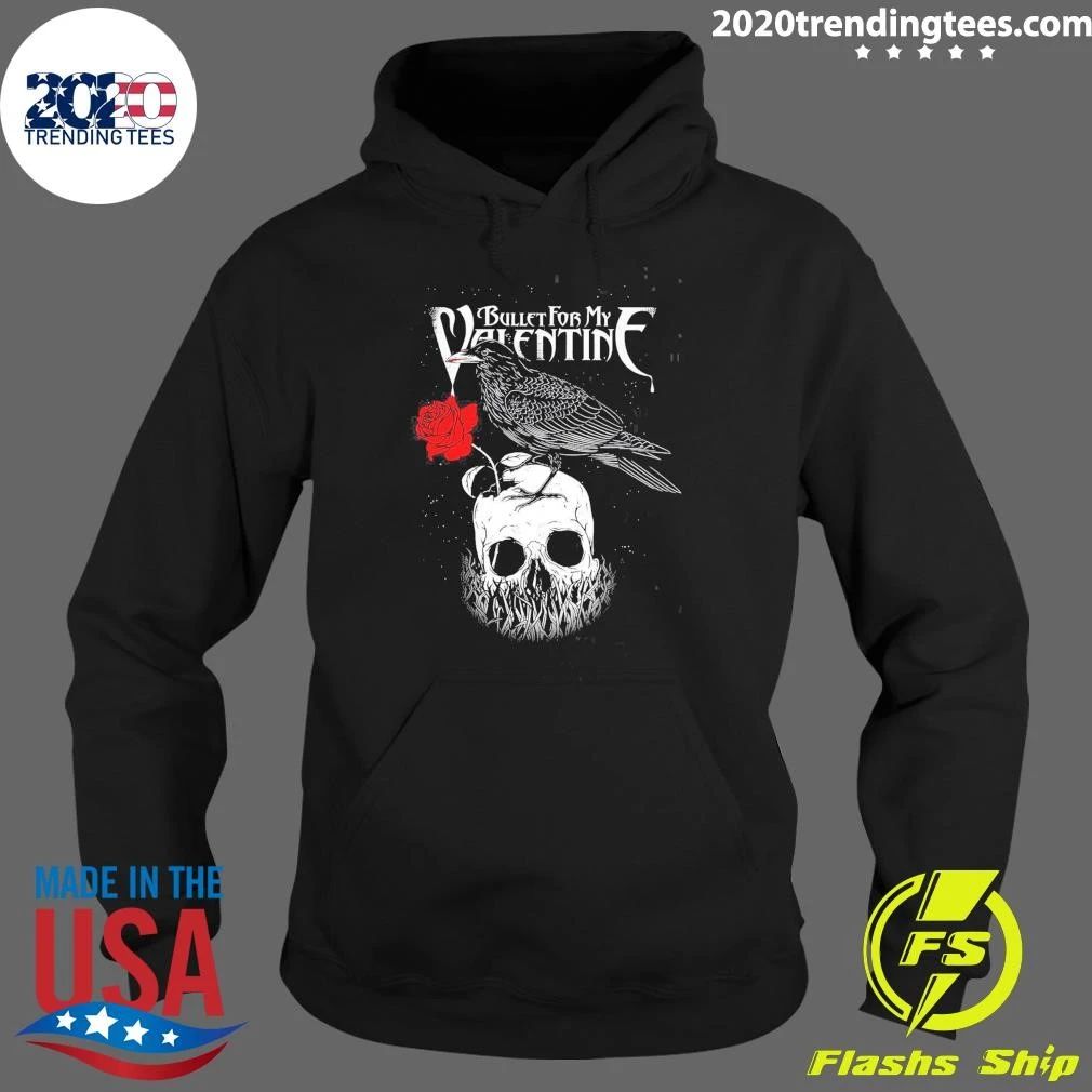 Crows and Human Skulls Bullet For My Valentine Oversized Shirt