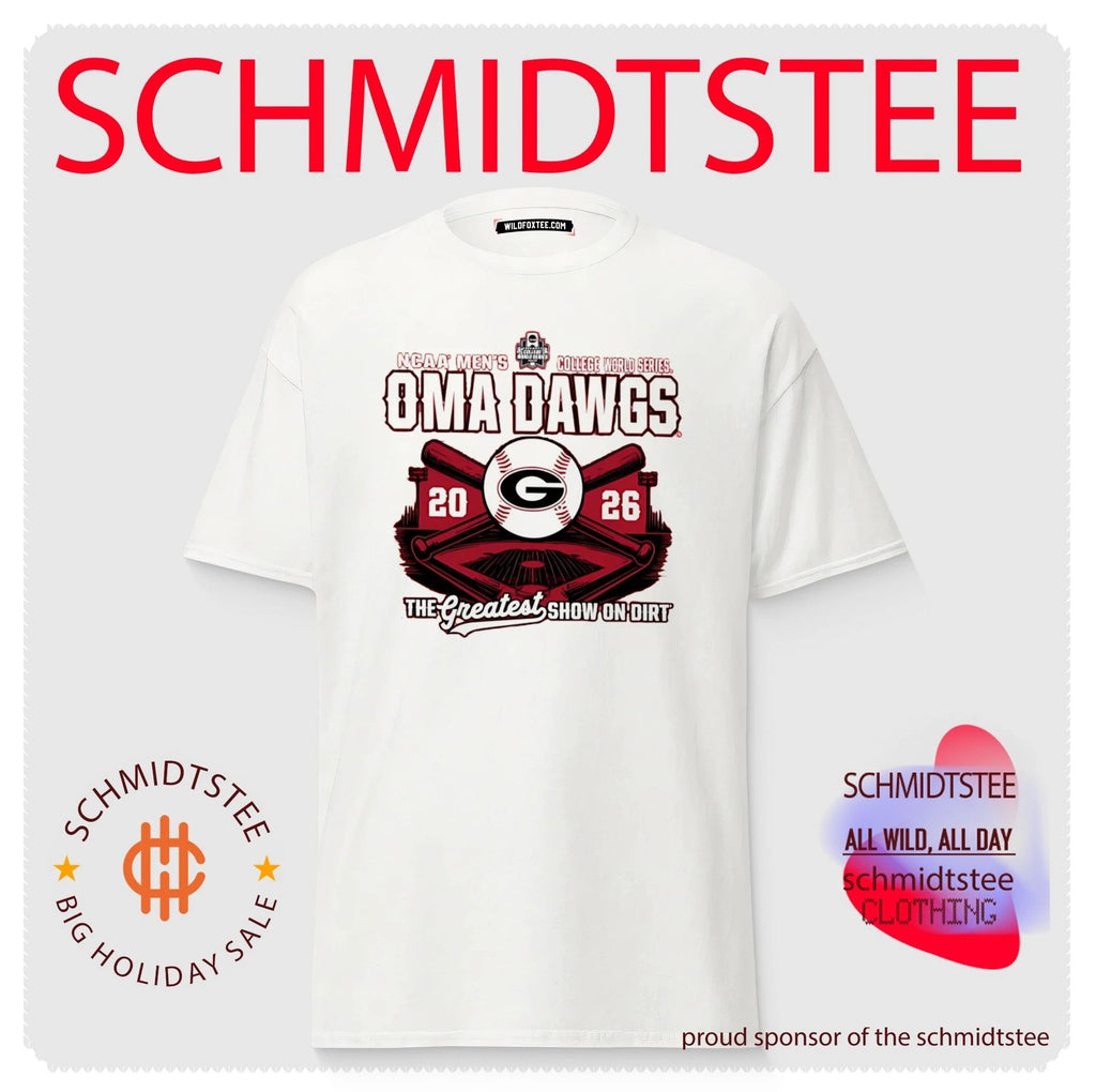 Georgia Bulldogs Oma Dawgs 2026 College World Series The Greatest show on dirt shirt