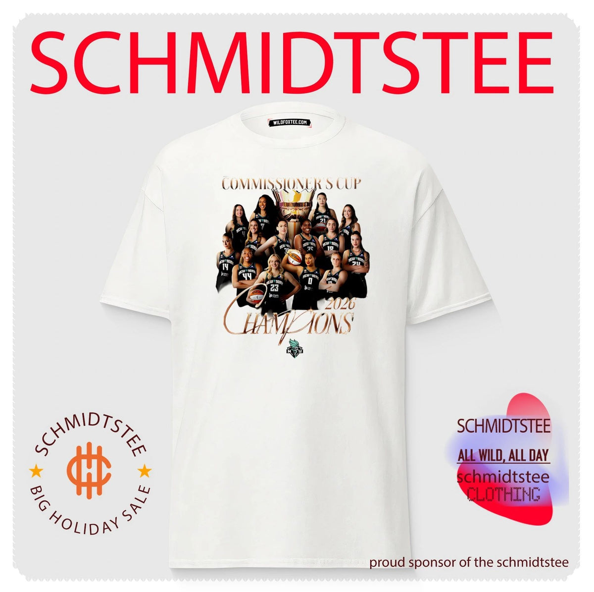 New York Liberty 2026 Commissioner’s Cup Champions shirt