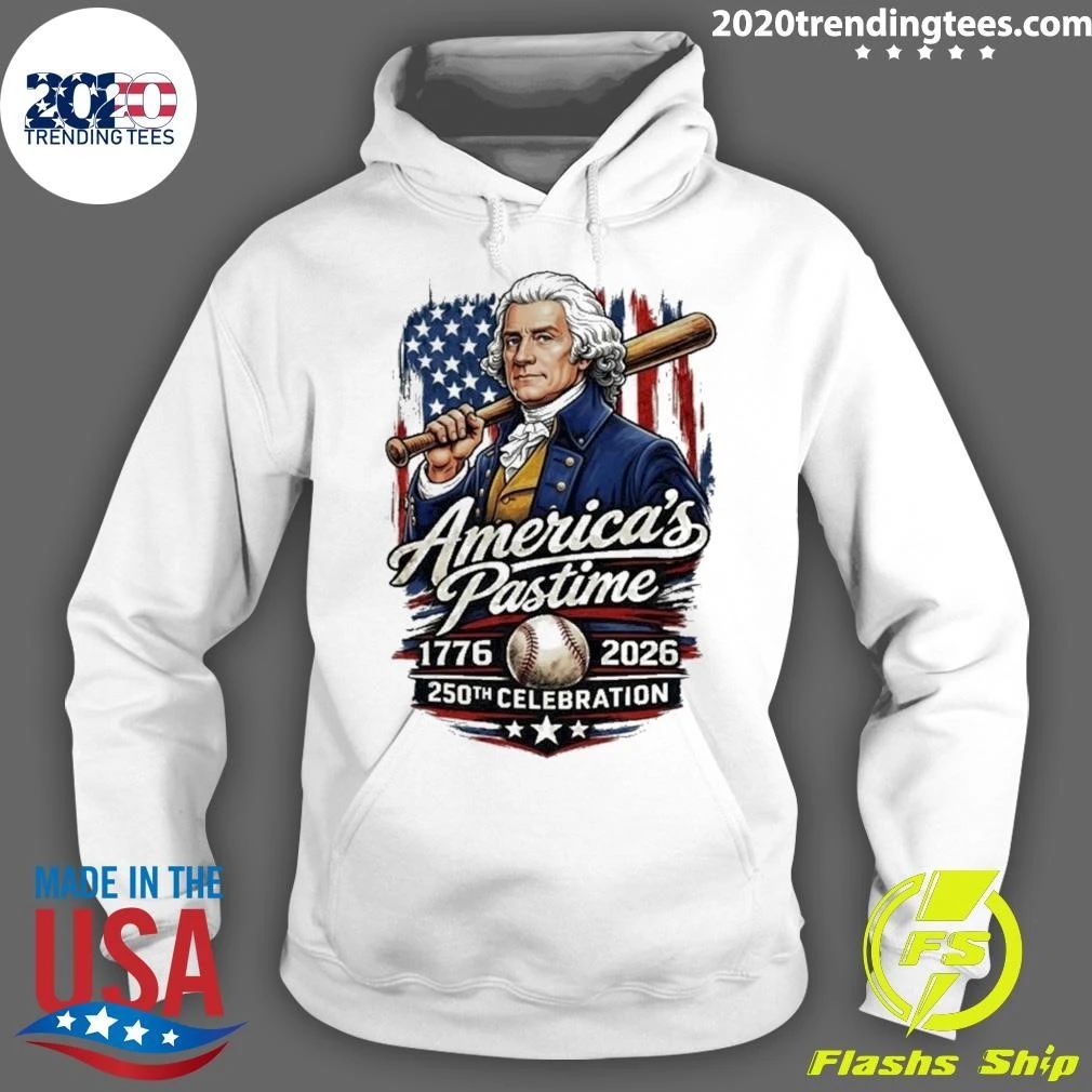Thomas Jefferson America’s Pastime 1976-2026, 250th Celebration Front and Back Shirt