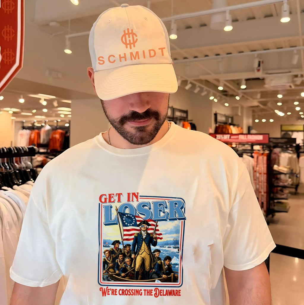 Get In Loser We’re Crossing the Delaware George Washington shirt