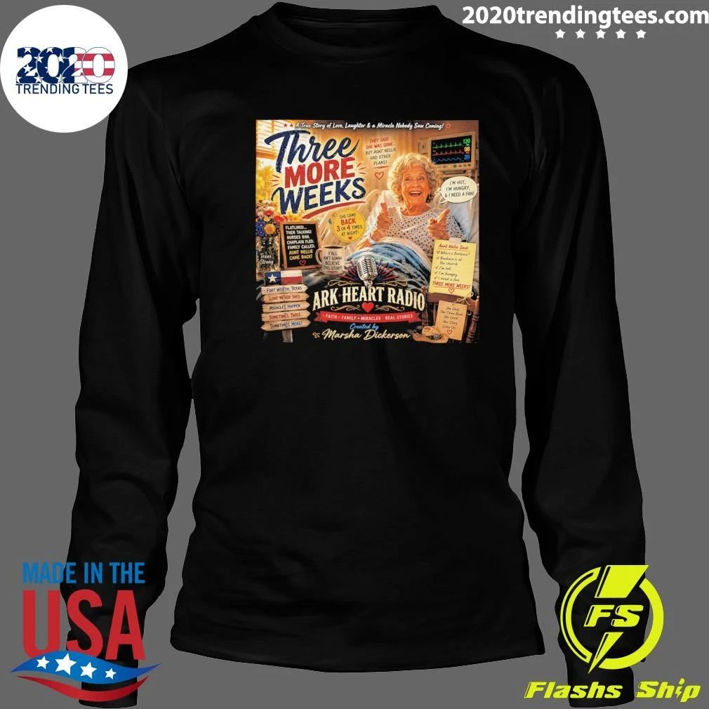 Three More Weeks Ark Heart Radio Women’s Cut Shirt