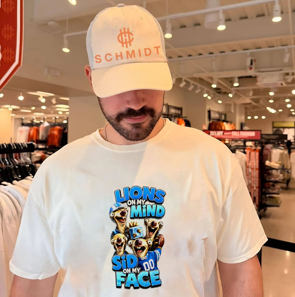 Detroit Lions on my Mind Sid On My Face shirt