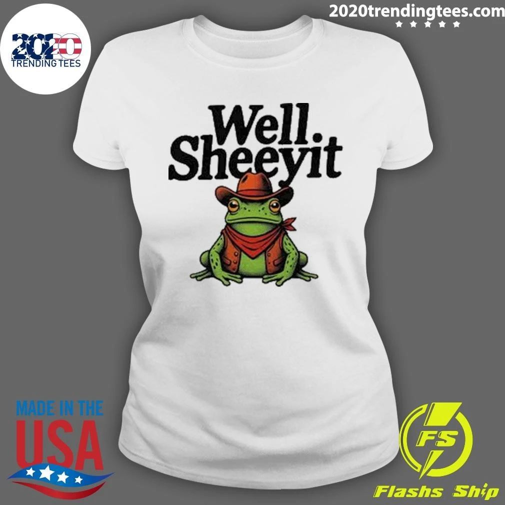 Well Sheeyit Cowboy Frog Retro Shirt