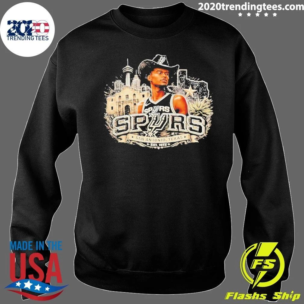 Wembanyama San Antonio Spurs Cowboy Hat Alamo Texas Est 1972 Shirt