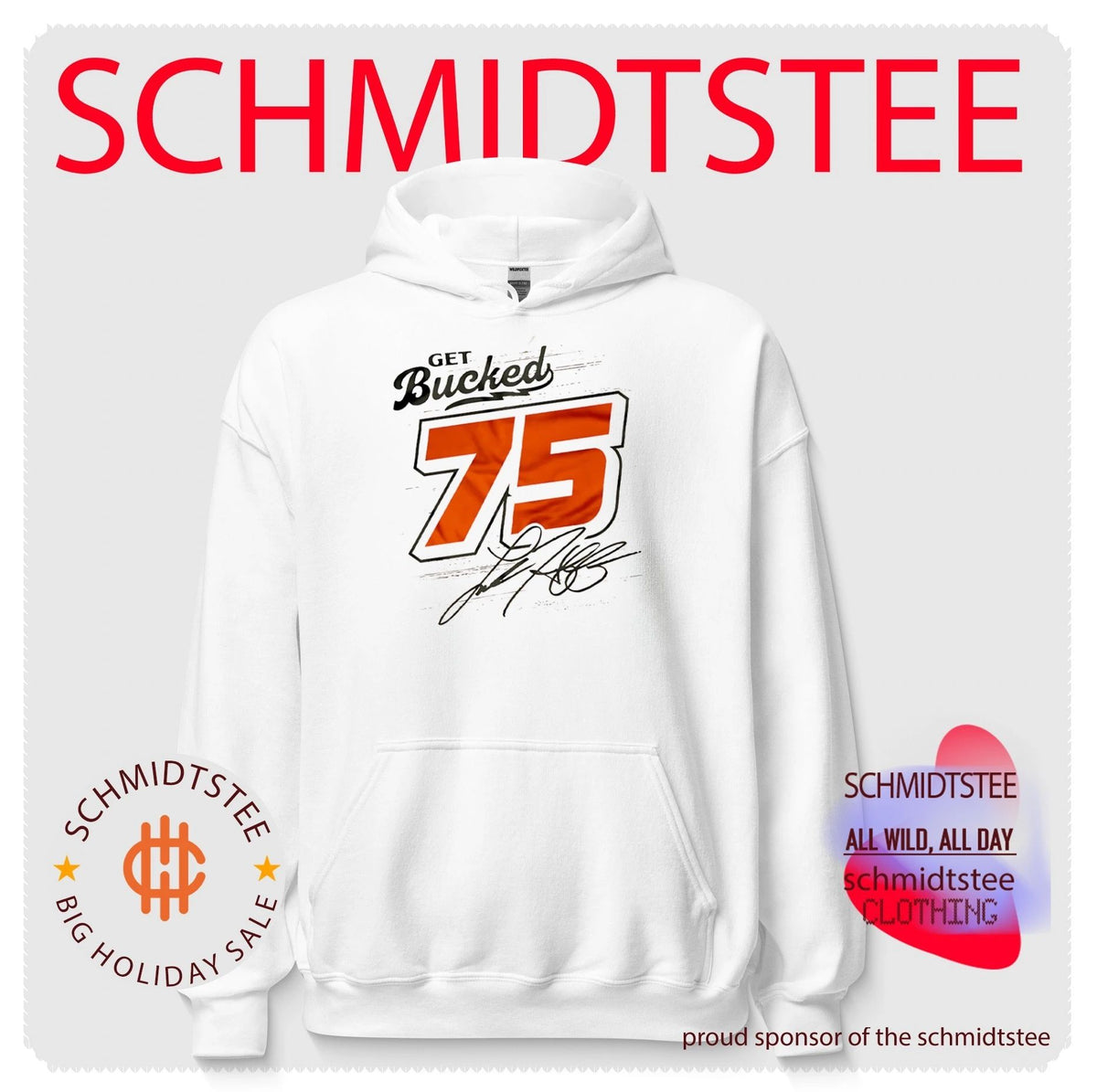 Get Bucked 75 Distressed Signature racing shirt