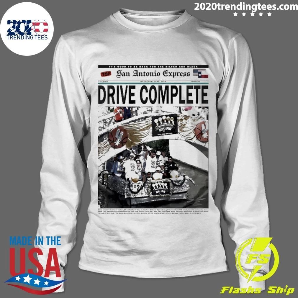 Antonio Spurs Drive Complete 2014 Newspaper Shirt