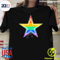 Rainbow Pride Star Dallas Cowboys Rainbow Pride Star Aesthetic Shirt