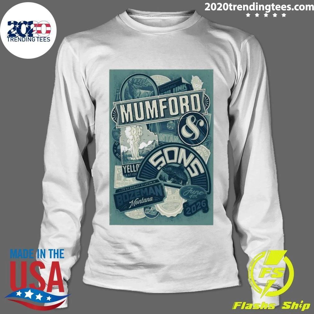 Mumford And Sons Bobcat Stadium in Bozeman MT June 4 2026 Tee Shirt