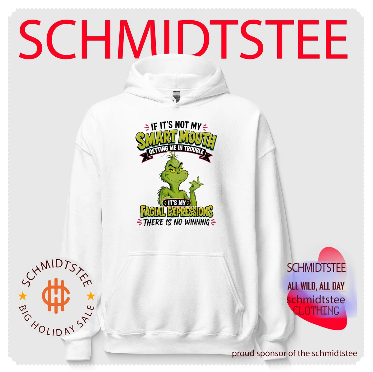 The Grinch Smart Mouth and Facial Expressions shirt