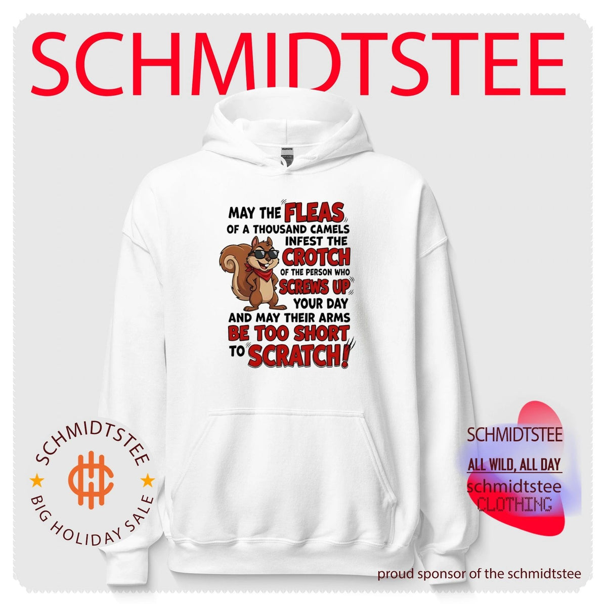 May the fleas of a thousand camels infest the crotch of the person cartoon squirrel shirt
