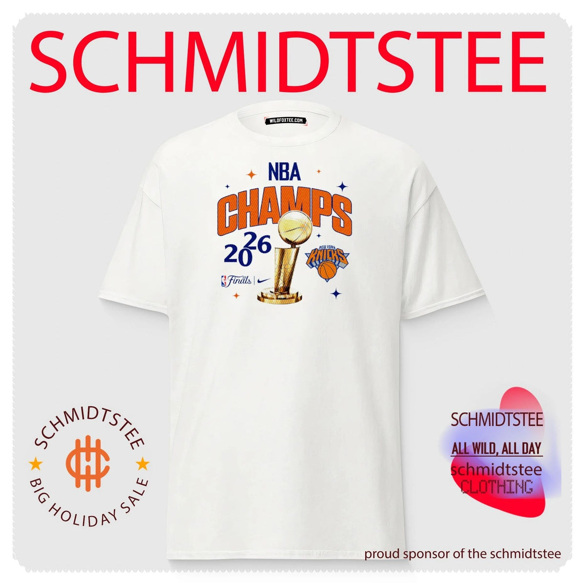 NY Knicks NBA Champions 2026 signature shirt
