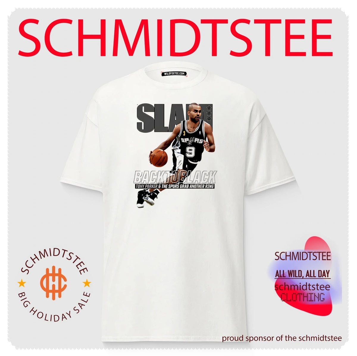 San Antonio Spurs Back to Black Tony Parker and The Spurs grab another ring shirt