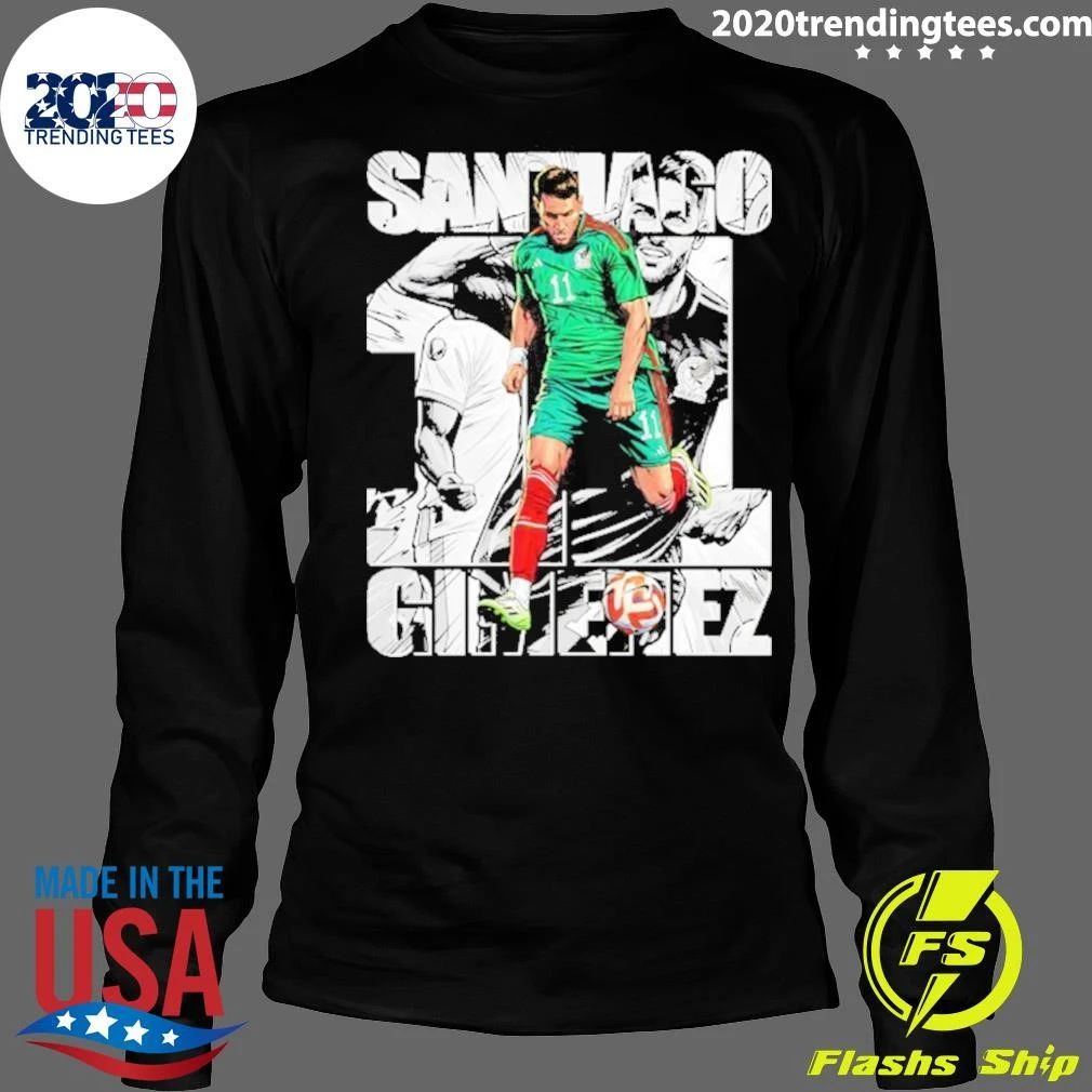 Santiago Gimenez Mexico Soccer Shirt