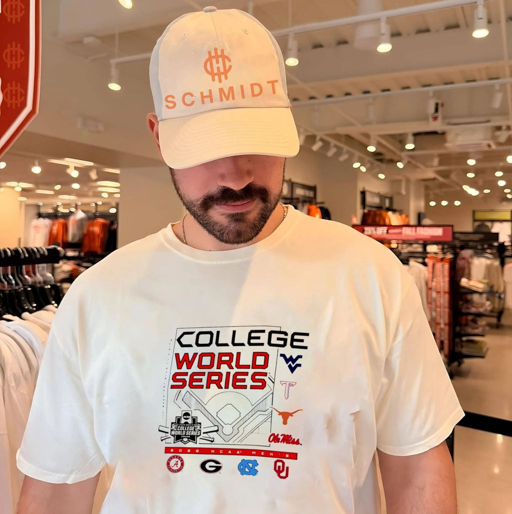 2026 NCAA Men’s College World Series 8 team logo shirt