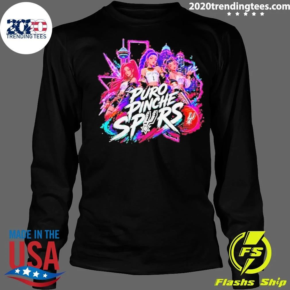 Antonio Spurs Basketball Kpop Demon Hunters Puro Pinche Spurs Shirt