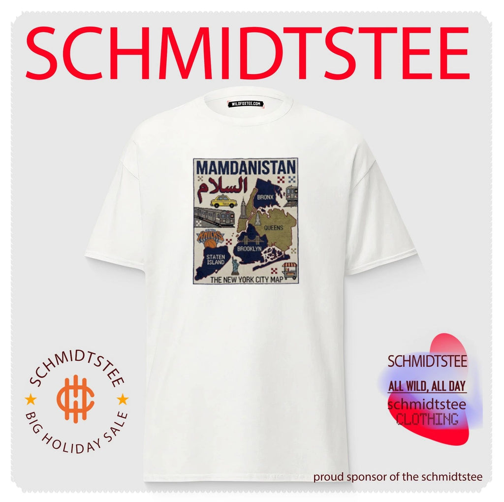 Mamdanistan New York City map graphic shirt