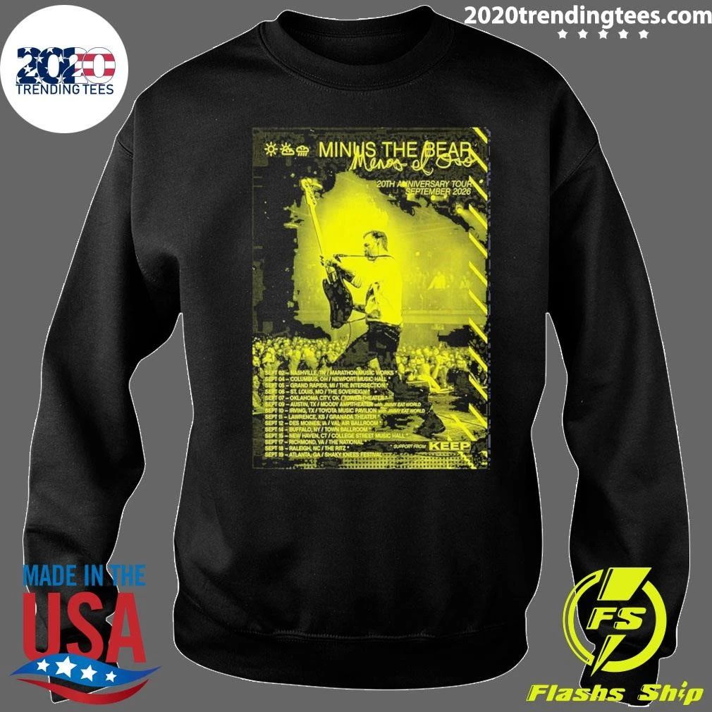 Minus the Bear World Tour 2026 Poster Shirt