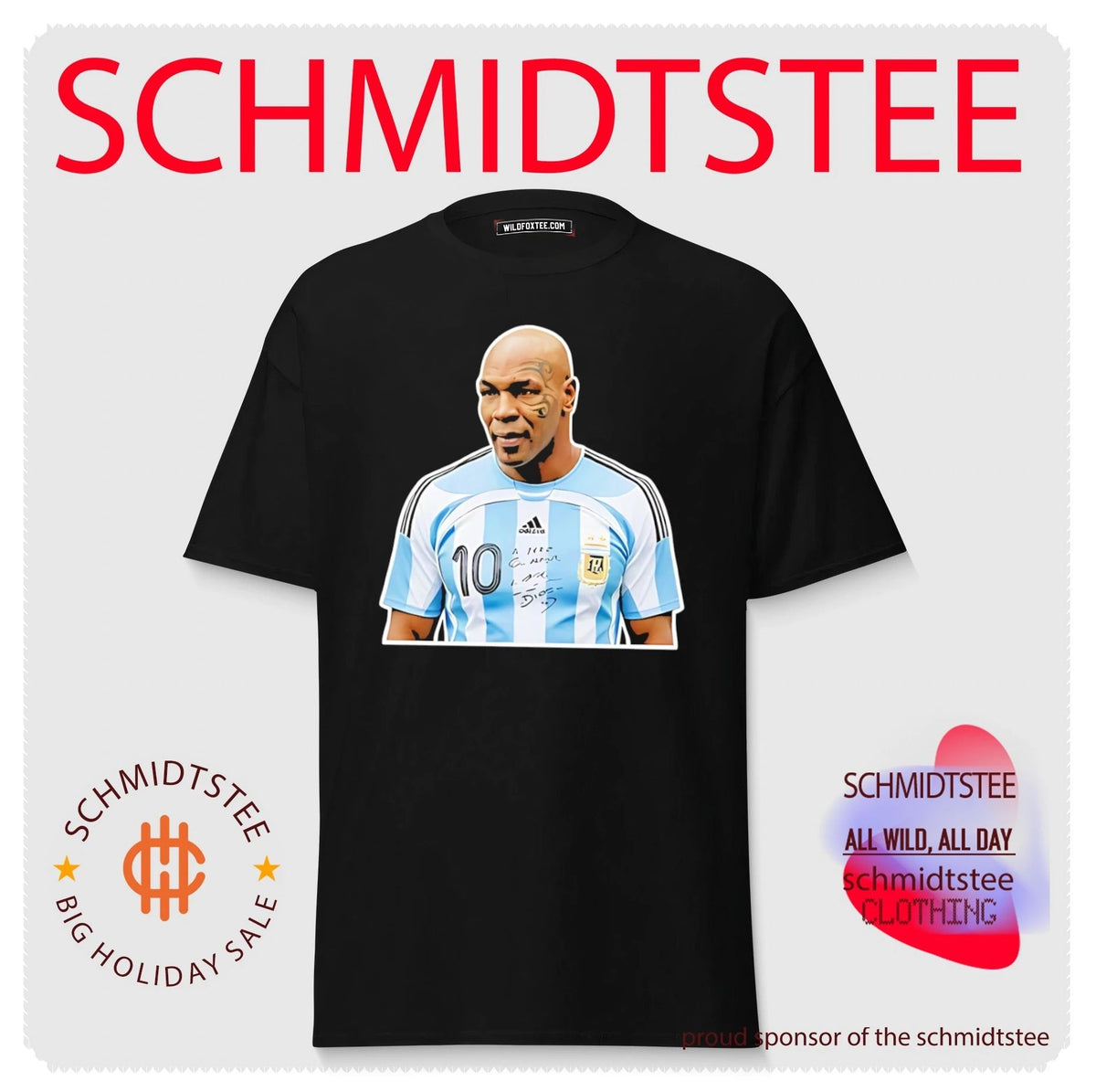 Mike Tyson Messi Argentina National Football Team Jersey shirt
