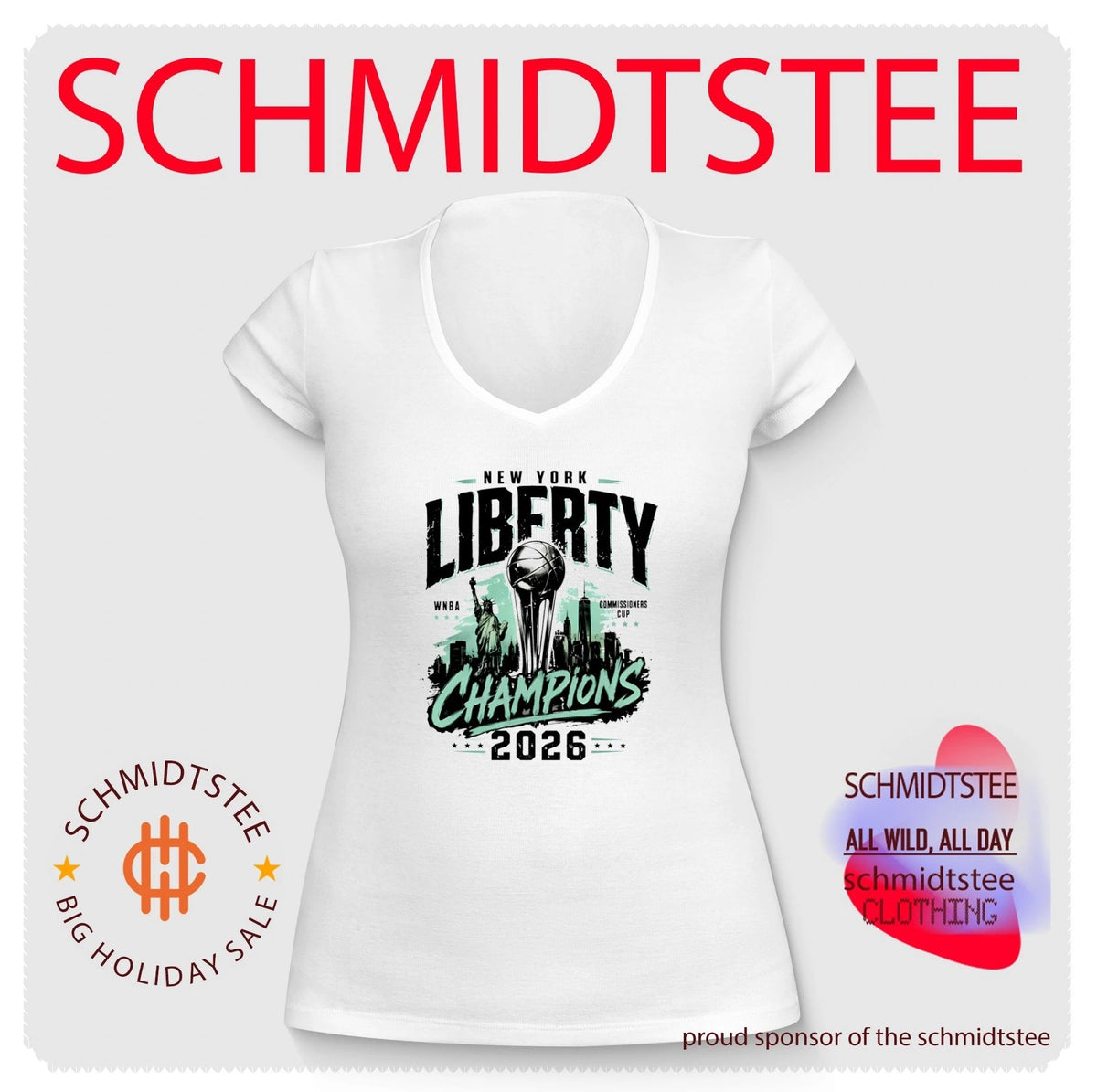New York Liberty 2026 WNBA Commissioners Cup Champions shirt