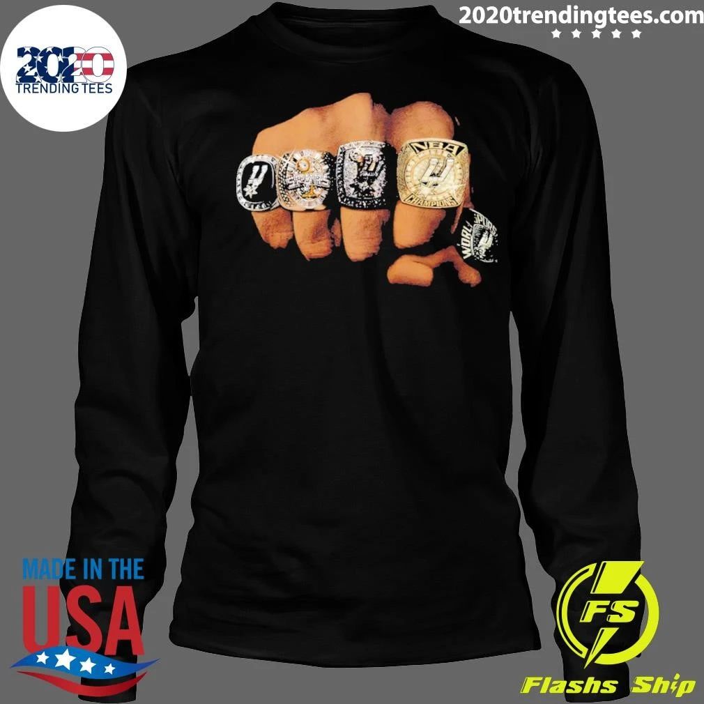 Five Rings San Antonio Spurs Basketball 2026 Signature Shirt