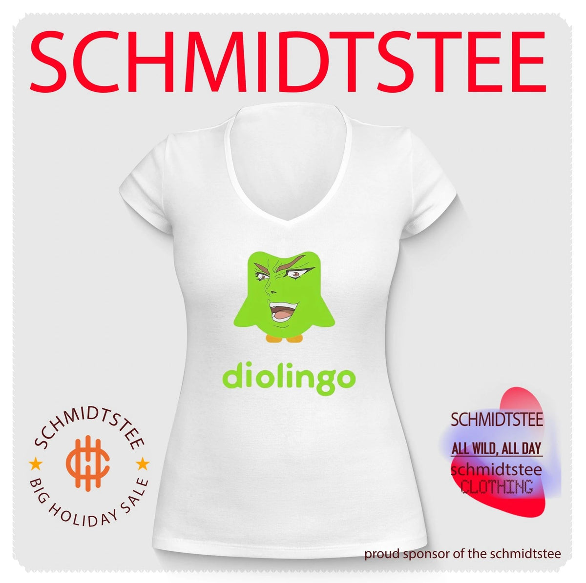Diolingo Duolingo Owl Dio Brando Meme JoJo’s Bizarre Adventure shirt