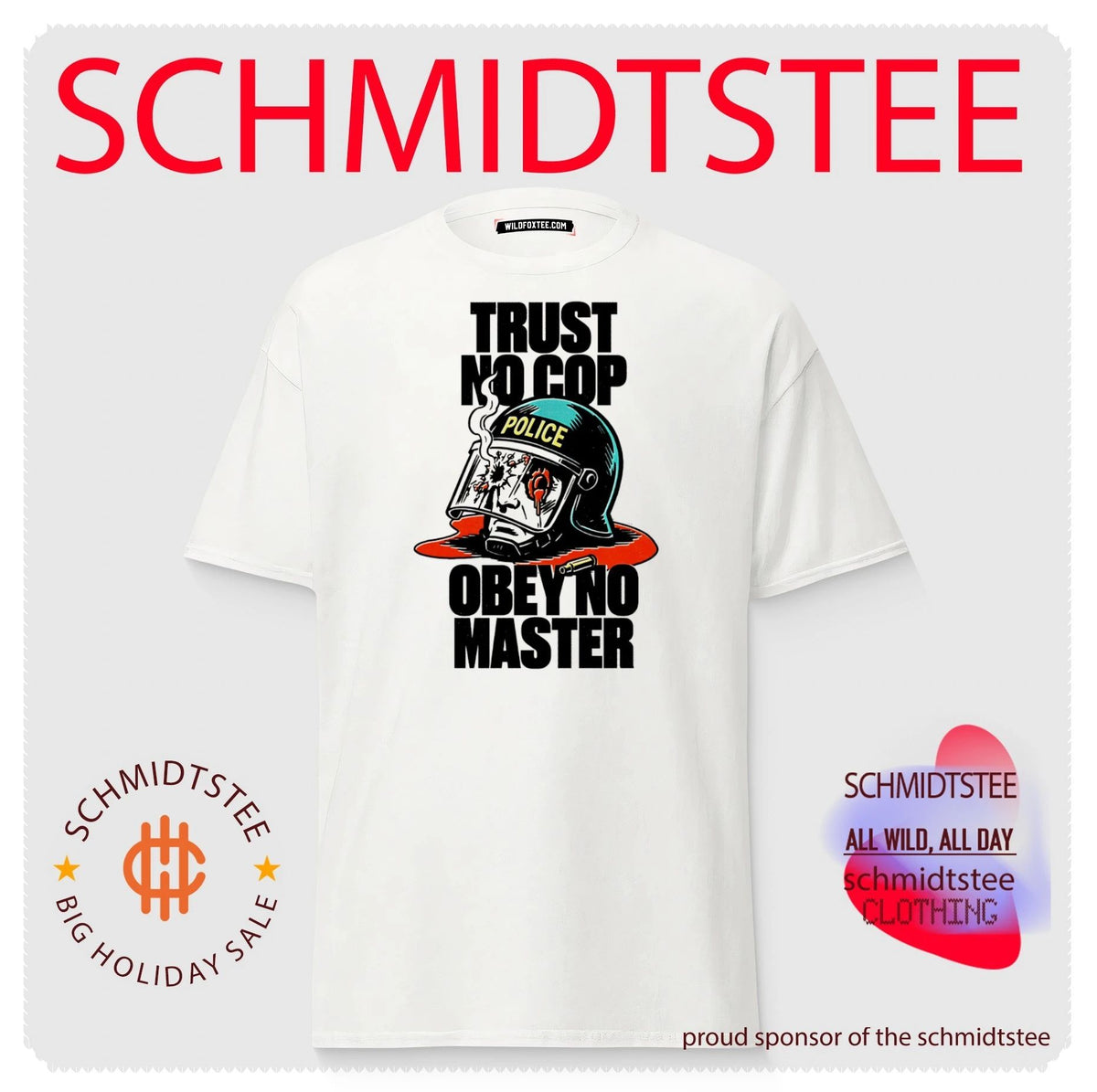 Trust no cop obey no master shirt