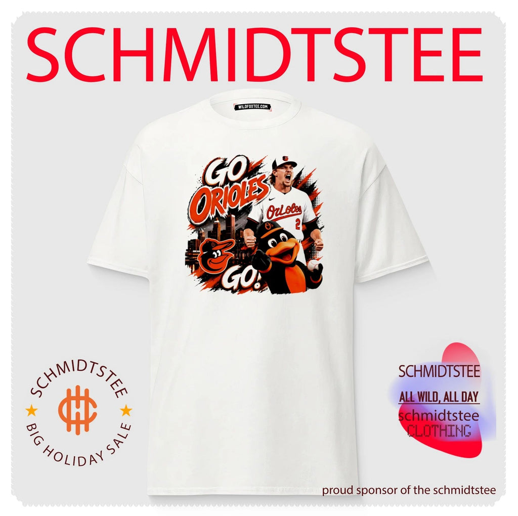 Baltimore Orioles Go Orioles mascot graphic shirt