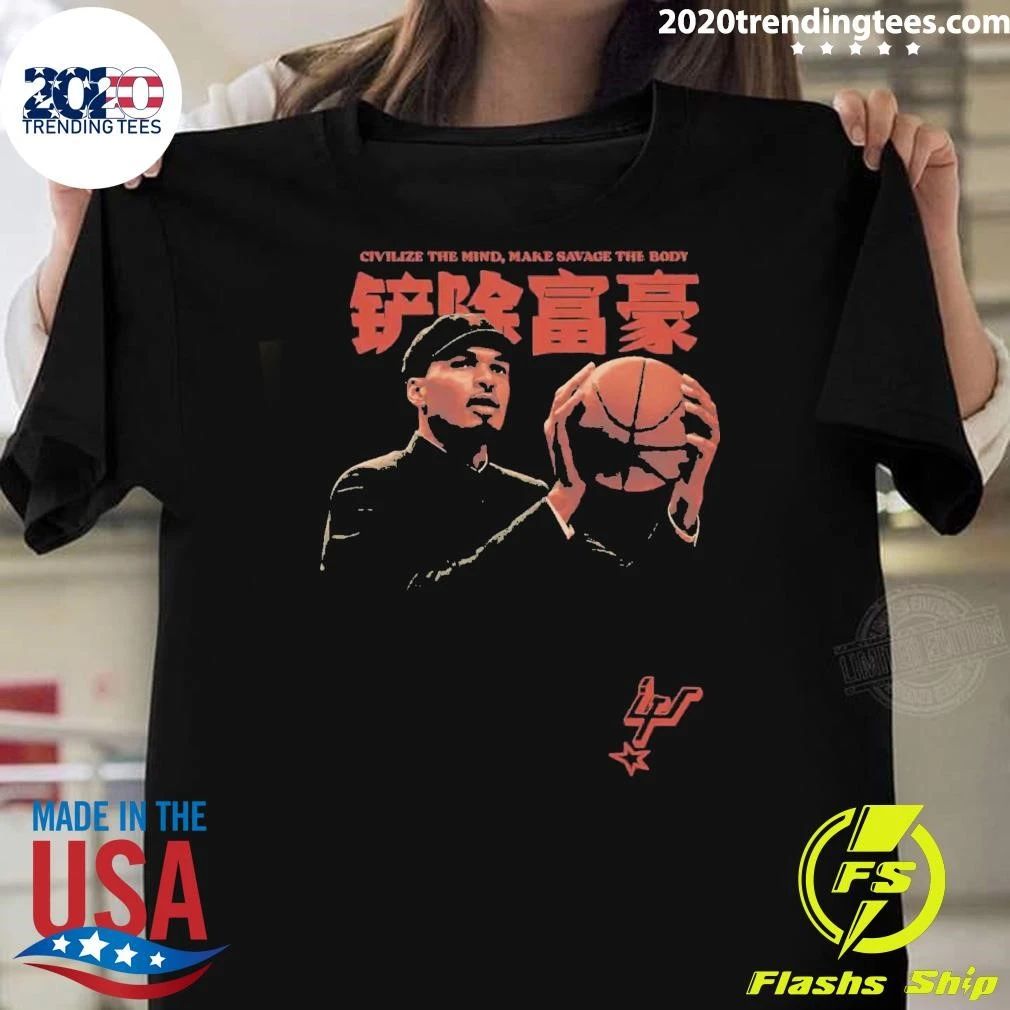 Comrade Wemby Civilize The Mind, Make Savage The Body Shirt