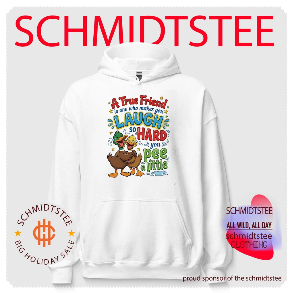 A true friend is one who makes you laugh so hard you pee a little cartoon ducks shirt