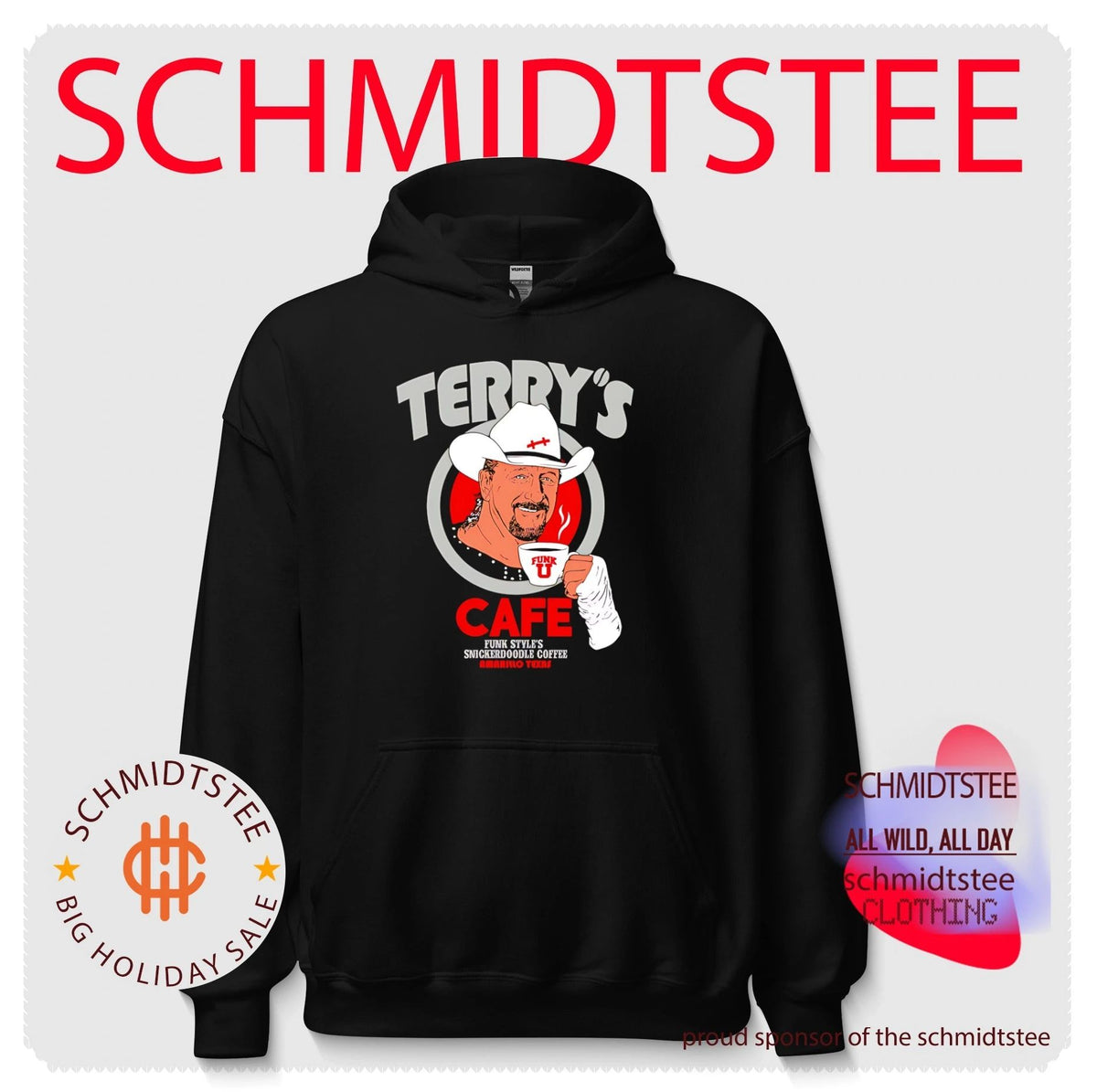 Terry Funk cafe Funk’s style’s Snickerdoodle Coffee Amarillo Texas graphic shirt