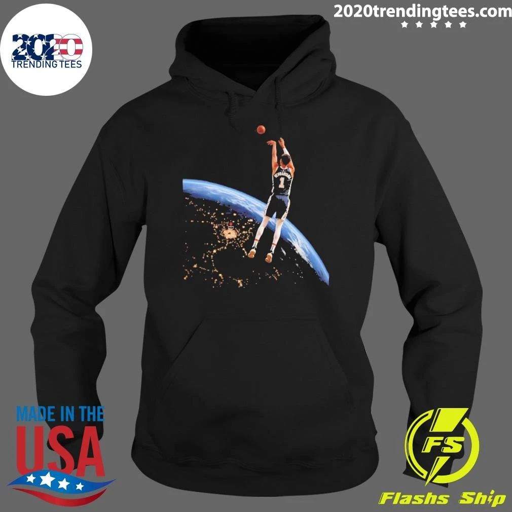 Wembanyama San Antonio Spurs Basketball Player Floating In Space Shirt