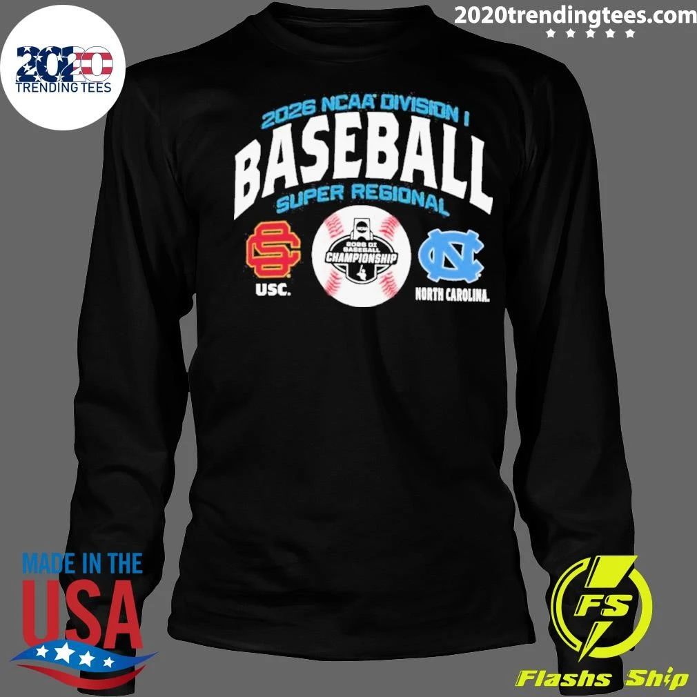 USC Trojans Vs UNC Tar Heels 2026 NCAA DI Baseball Super Regional Chapel Hill, NC Shirt