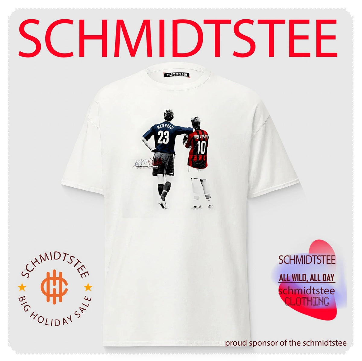 Inter Milan Marco Materazzi and AC Milan Rui Costa shirt