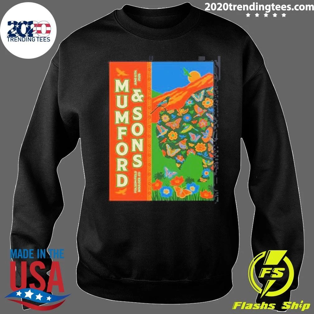 Mumford And Sons Prizefighter Tour Boulder CO At Folsom Field On June 6 2026 Shirt