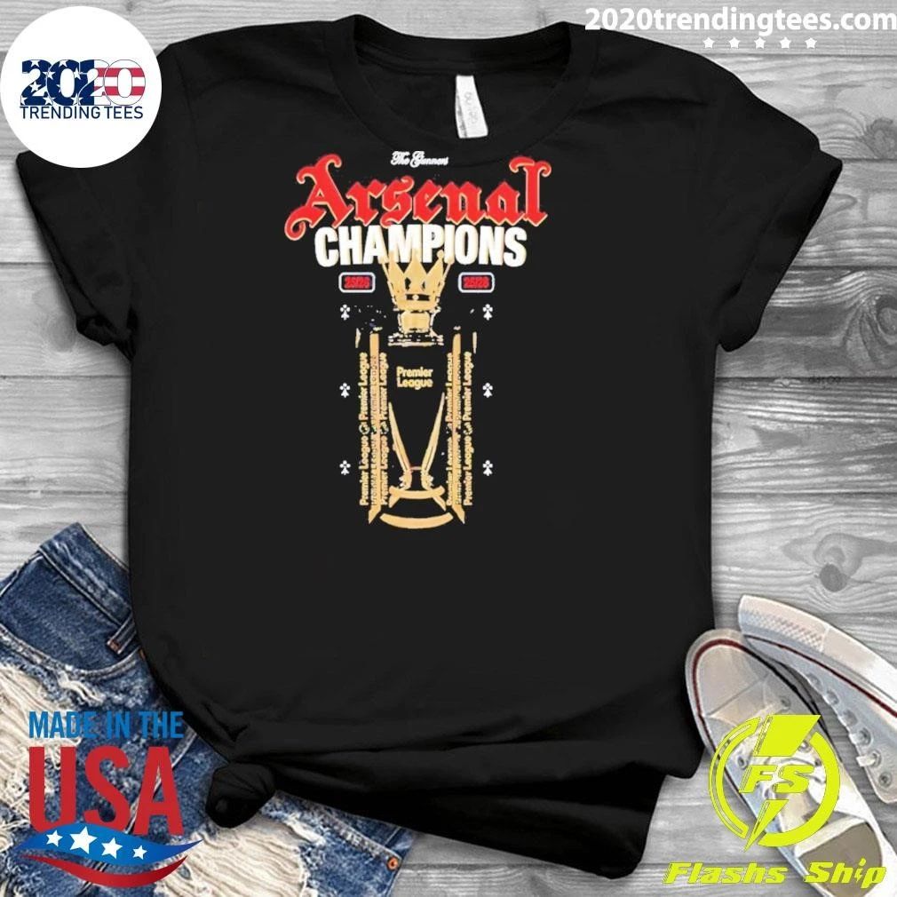 Trophy Arsenal Football Club The Gunners Arsenal Champions 25 26 Shirt