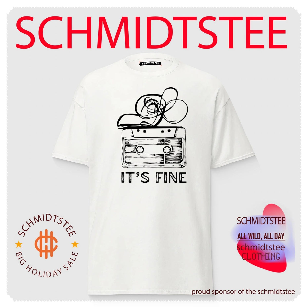 Cassette Tape It’s fine music vintage shirt