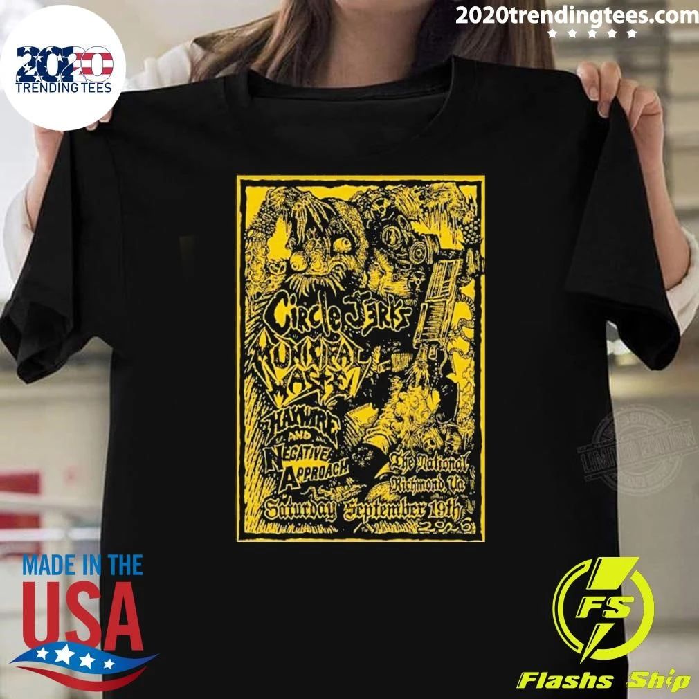 Circle Jerks 9 19 2026 Richmond Va Poster Shirt